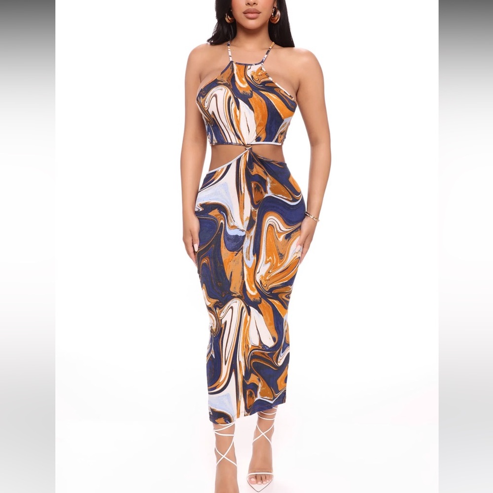 Destination Printed Midi Dress